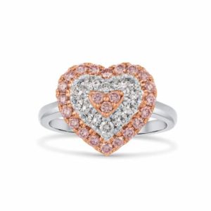 Heart Pink Diamond Ring